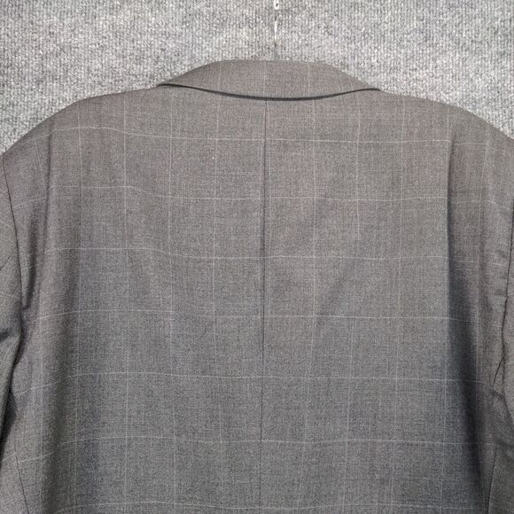Jos. A. Bank Blazer Jacket Mens 3-Button Long Sleeve Gray Shoulder Pad - Picture 7 of 13